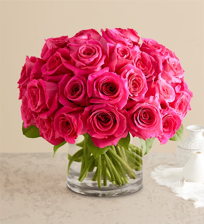 Contemporary Hot Pink Roses