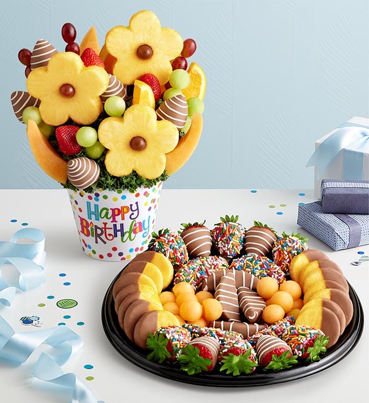 Happy Birthday Wishes™ with Birthday Fruit Platter