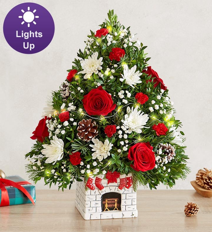 Holiday Flower Tree® Merry Mantel