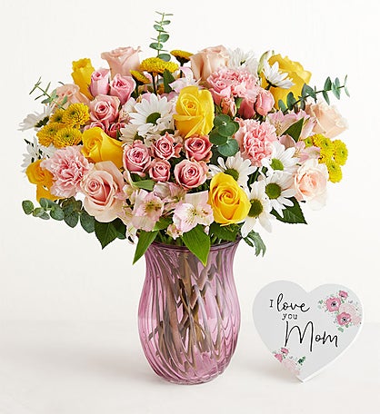 A Grandma's Love Grows Forever Bouquet with Personalized Vase