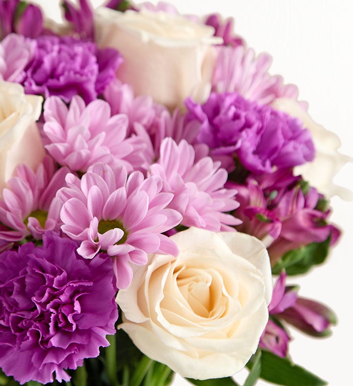 So Grateful for You Bouquet with Personalized Vase