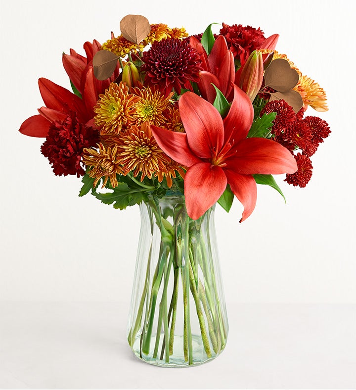 Fields of Burgundy™ Bouquet + Free Vase