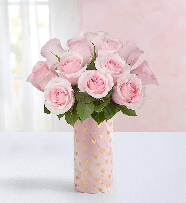 Precious Pink Roses, 12 Stems