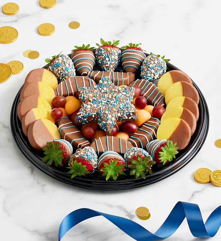 Hanukkah Dipped Fruit Platter