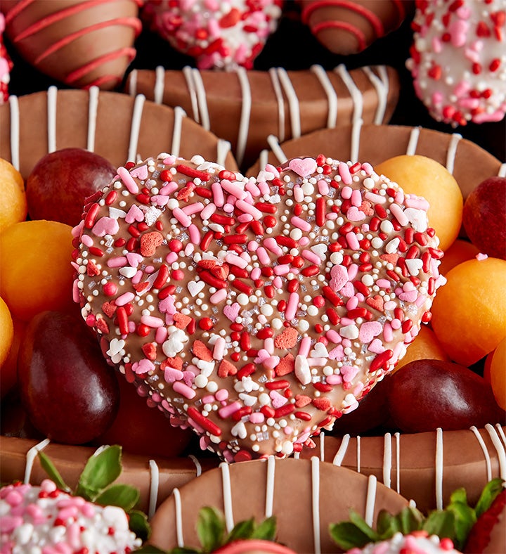 Fields of Europe® Romance with All Hearts Dipped Fruit Platter