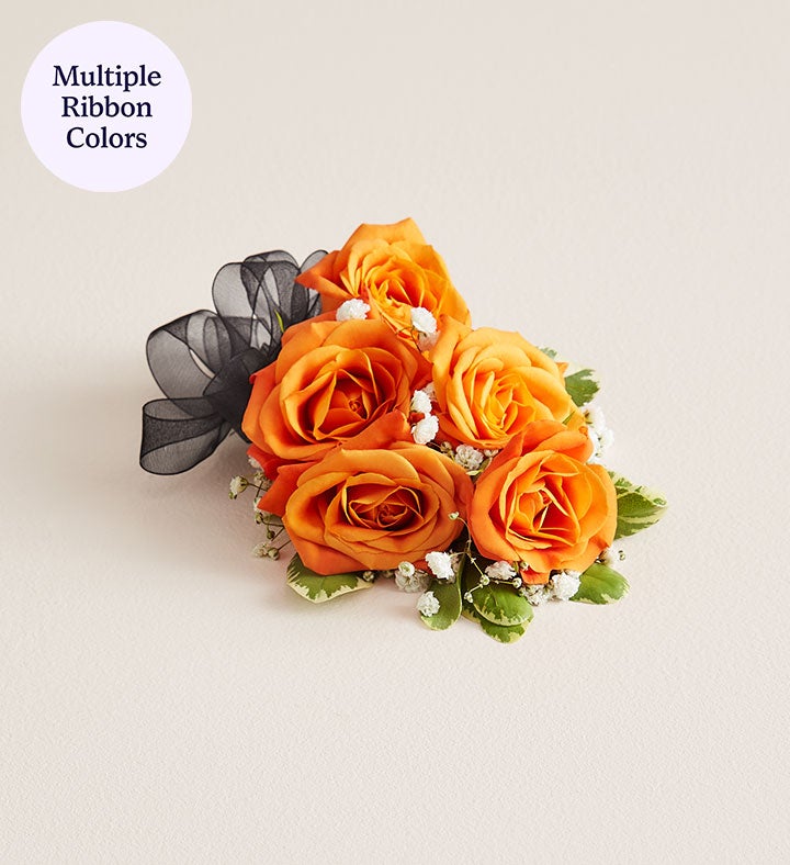 Orange Spray Rose Corsage