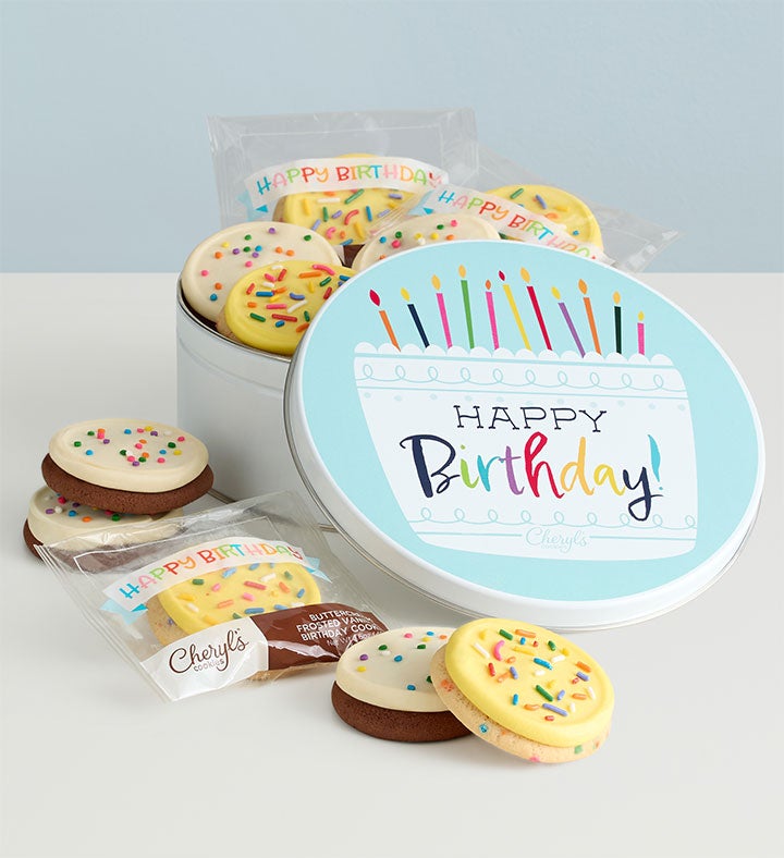 Birthday Fruit Platter with Happy Birthday Cookies