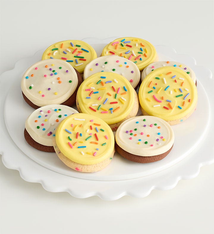 Birthday Fruit Platter with Happy Birthday Cookies