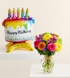 Fields of Europe® Celebration with Birthday Cake Balloon