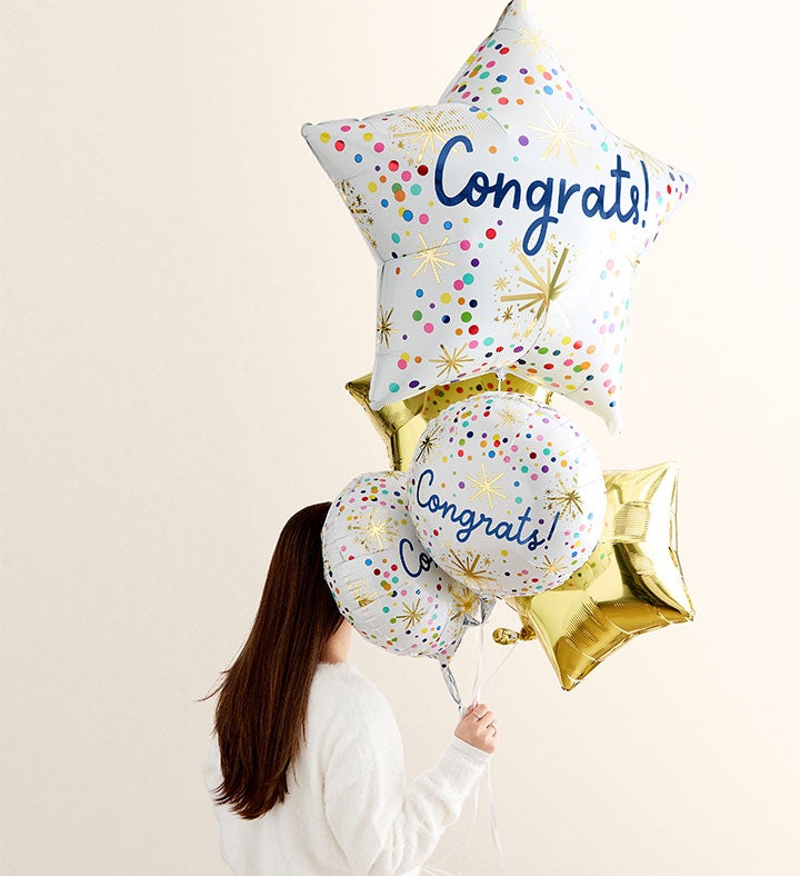 Fields of Europe® Celebration with Congrats Balloon Bouquet