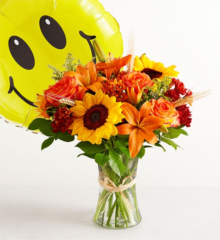 Fields of Europe® for Fall With Jumbo Birthday Balloon