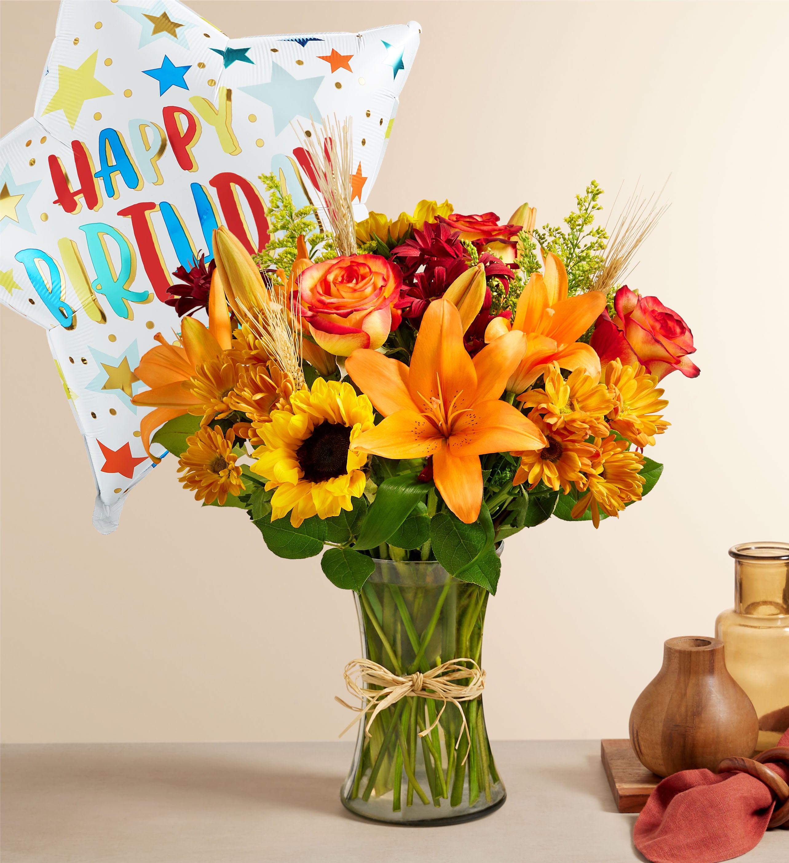 Fields of Europe® for Fall With Jumbo Birthday Balloon