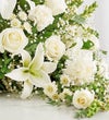 Crescent Cremation Arrangement- All White