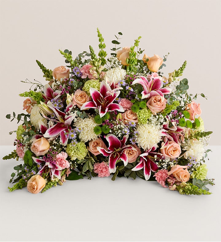 Crescent Cremation Arrangement  Pastel