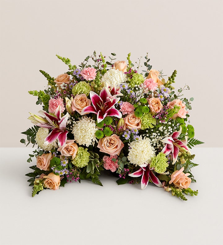 Crescent Cremation Arrangement  Pastel