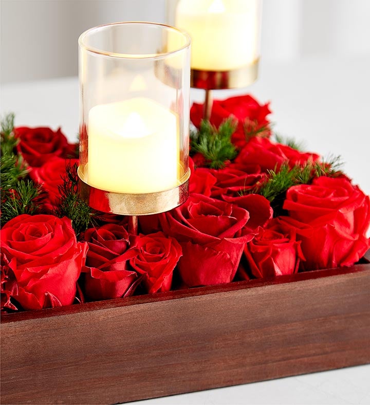 Magnificent Roses® Romantic Red Centerpiece