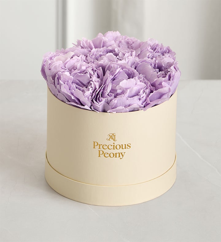 Magnificent Roses® Preserved Precious Peony Pink or Lavender
