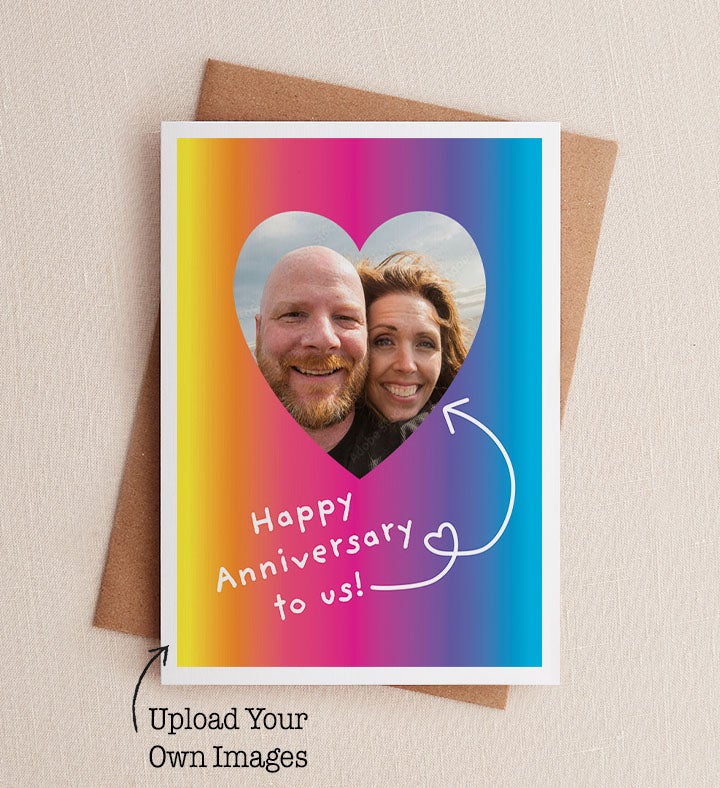 Anniversary To Us Photo Card Anniversary Greeting Card