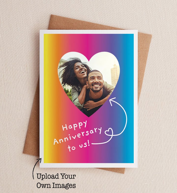 It's Us Photo Anniversary Greeting Card