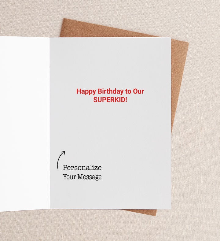 Favorite Superhero Birthday Greeting Card