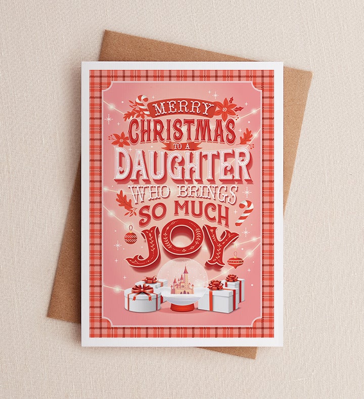 Chrismas Daugher Joy Christmas Greeting Card