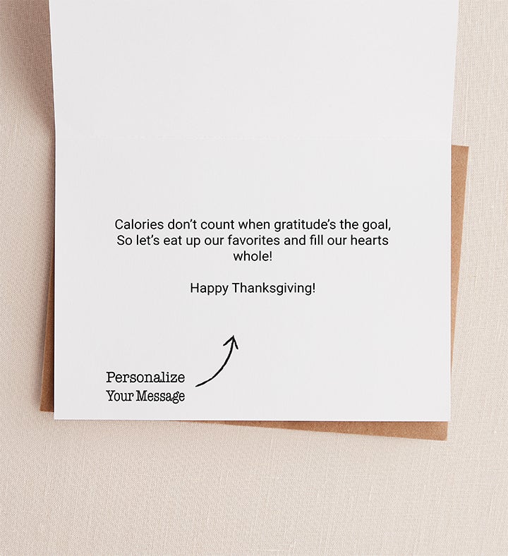 Beyond This Point Thanksgiving Greeting Card