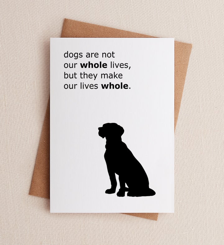 Dog Sympathy Symathy Greeting Card