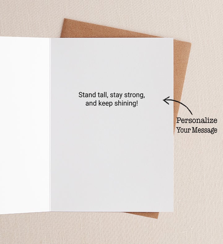 She Stood Tall Sympathy Greeting Card