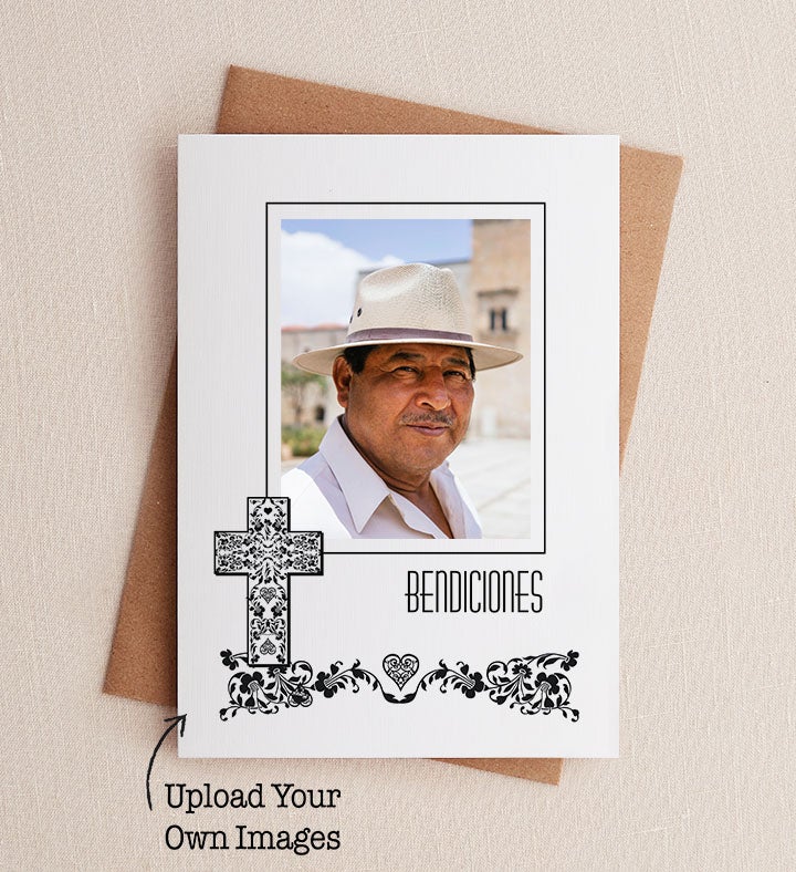 Bendiciones Photo Sympathy Greeting Card
