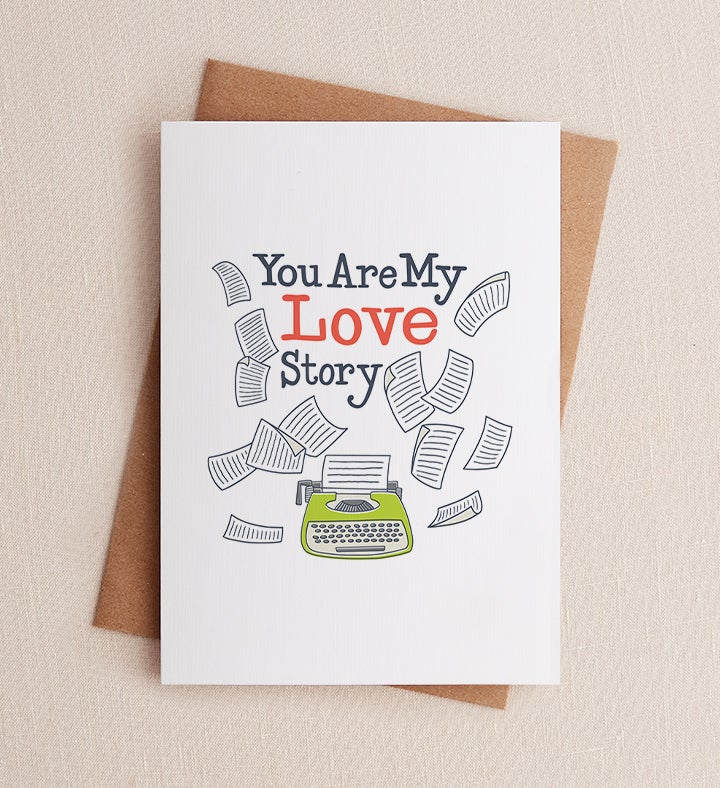 My Love Story Romance Greeting Card