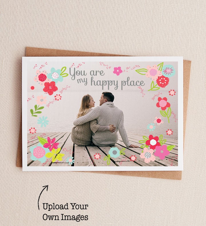 You are my happy place   Photo Card Love & Romance Greeting Card