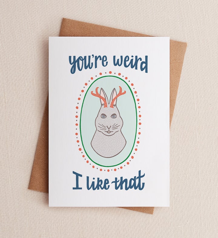 Jackalope Just Because Greeting Card