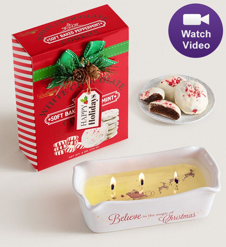 Magical Christmas Wax Reveal Candle with Cookies