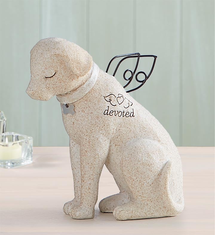 Remembrance Angel Dog Figurine