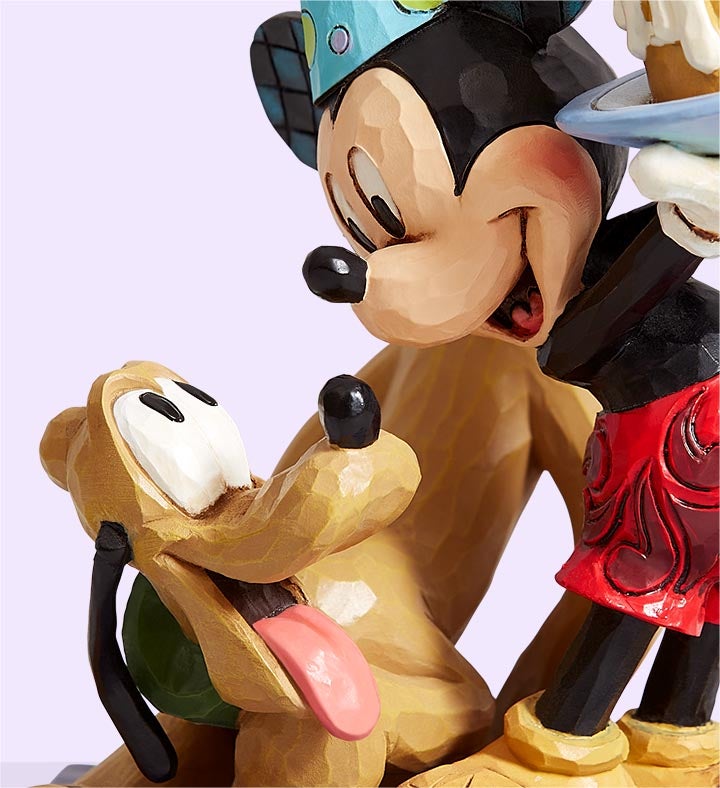 Mickey & Pluto Birthday by Jim Shore 