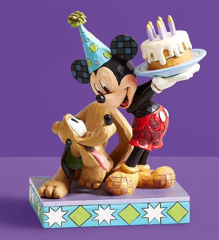 Mickey & Pluto Birthday by Jim Shore 