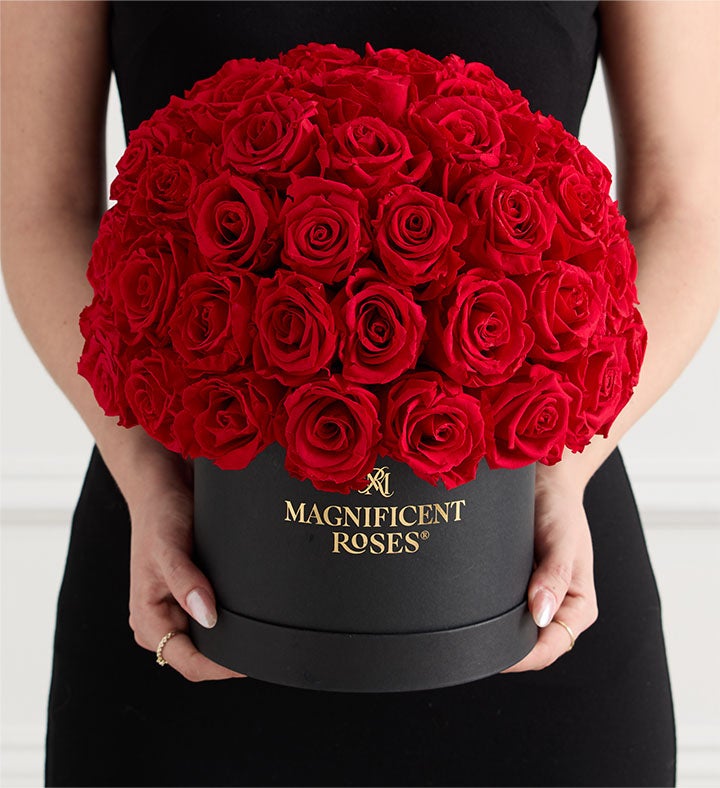 Magnificent Roses® Preserved Domani Red Roses