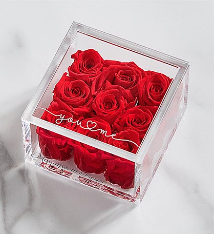 Magnificent Roses® Preserved You & Me Rose Box