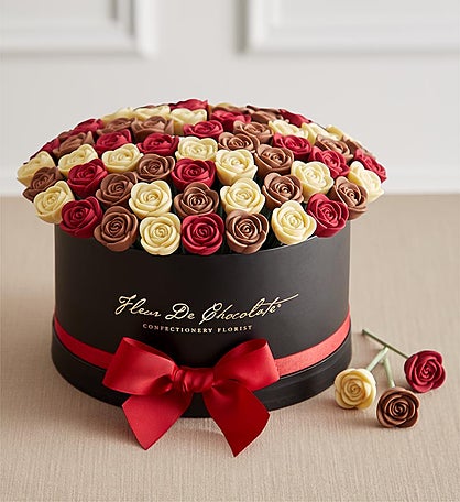 Fleur De Chocolate® Belgian Chocolate Roses – Love & Romance