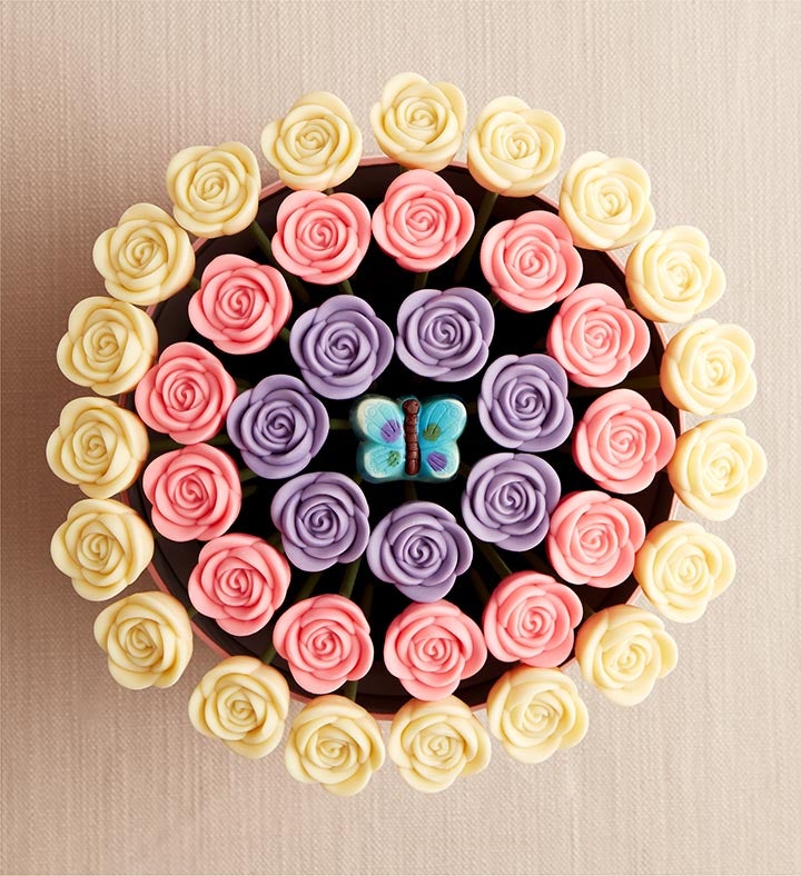 Fleur De Chocolate® Belgian Chocolate Roses – Springtime Blooms