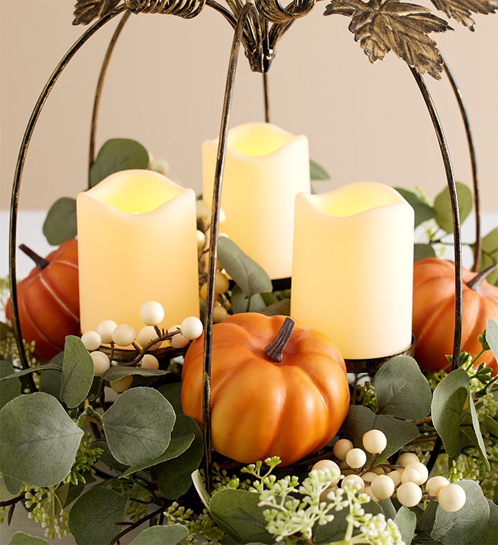 Illuminating Pumpkin Centerpiece