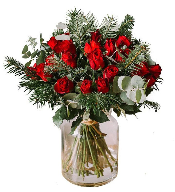 Red Christmas Roses