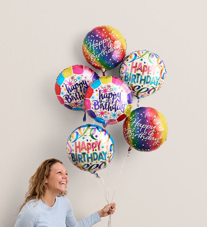 Six Mylar Balloons