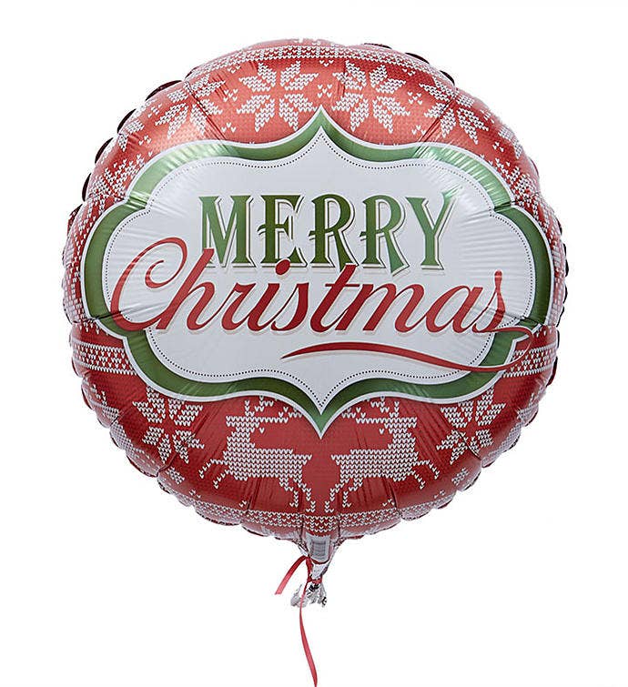 One "Happy Holidays" Mylar Balloon