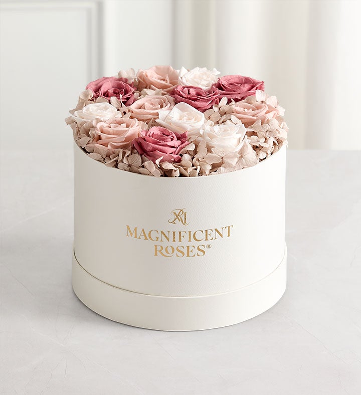 Magnificent Roses® Preserved Blushed Beauty