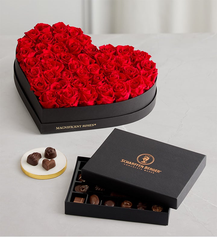 Magnificent Roses® Preserved Luxury Heart