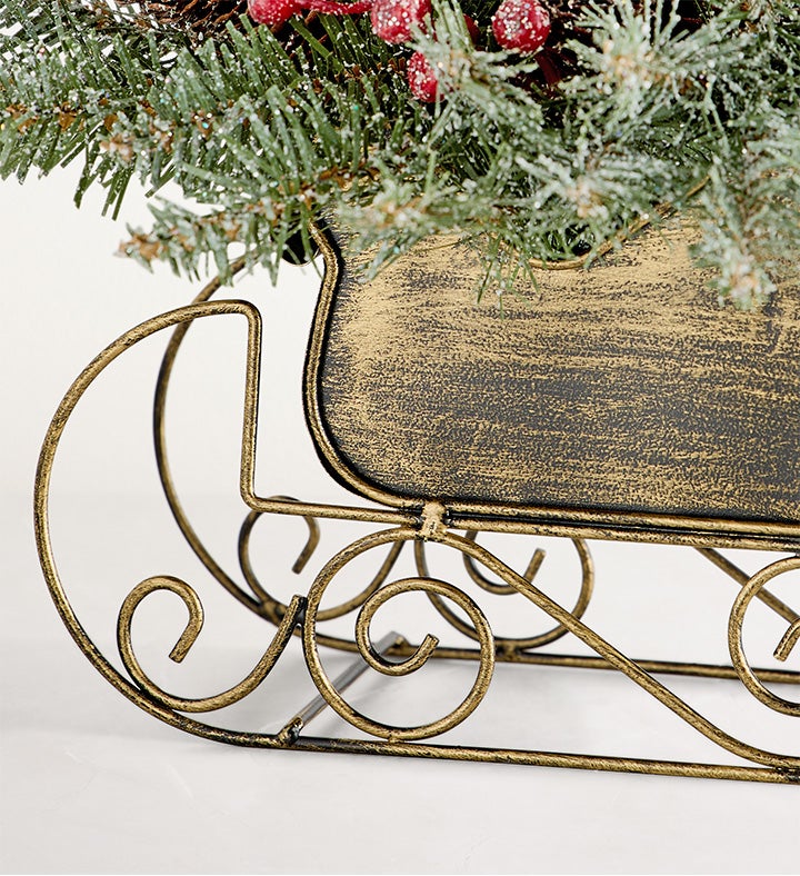 Dunhill Fir® Sleigh Centerpiece