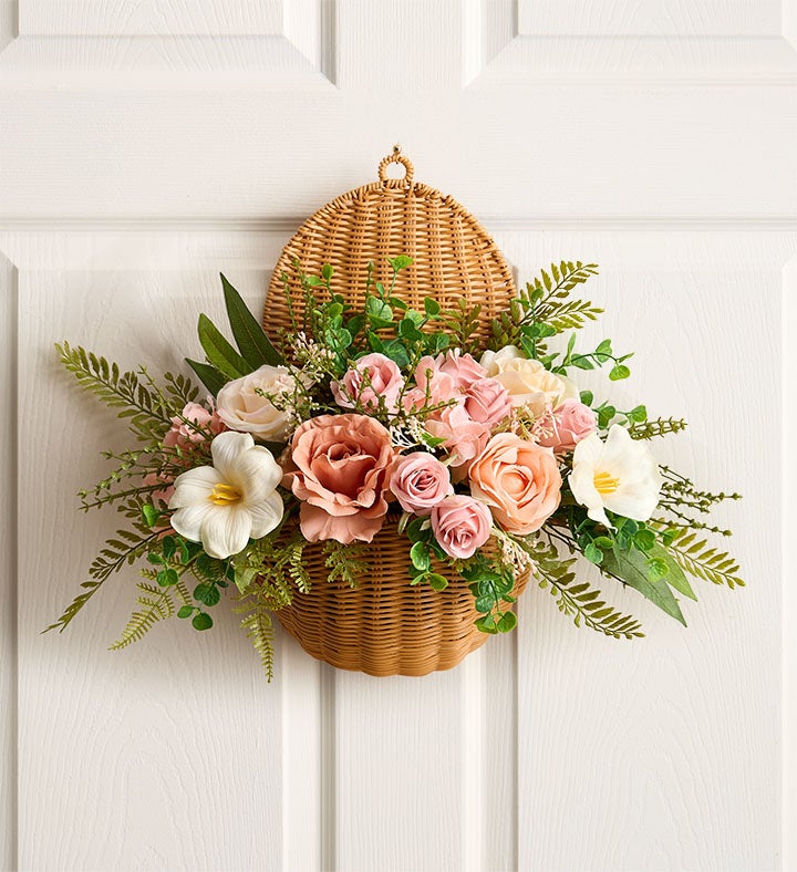 Rose Harmony Door Basket