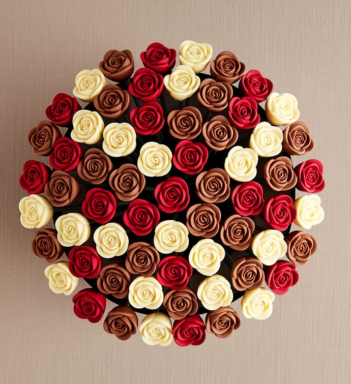Fleur De Chocolate® Belgian Chocolate Roses - Festive Christmas
