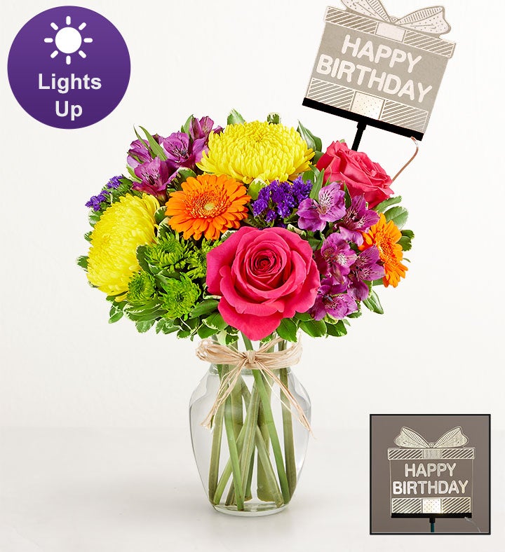 Fields of Europe® Celebration with Happy Birthday LED Pick